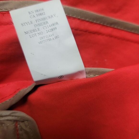 Theory Trench Coat Womens Size P Petite Double Breasted Orange Jacket - Picture 9 of 14